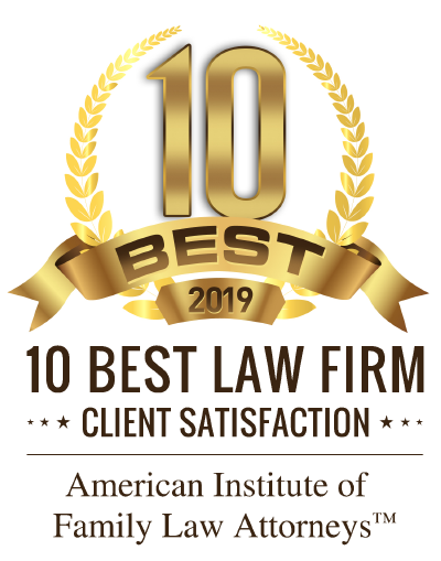 Logo recognizing Alatsas Law Firm as one of the 10 Best Family Law Attorneys of 2019