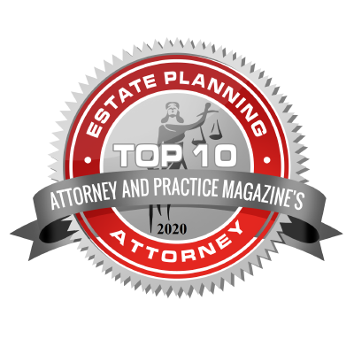 Logo recognizing Alatsas Law Firm for excellence in Estate Planning in 2020